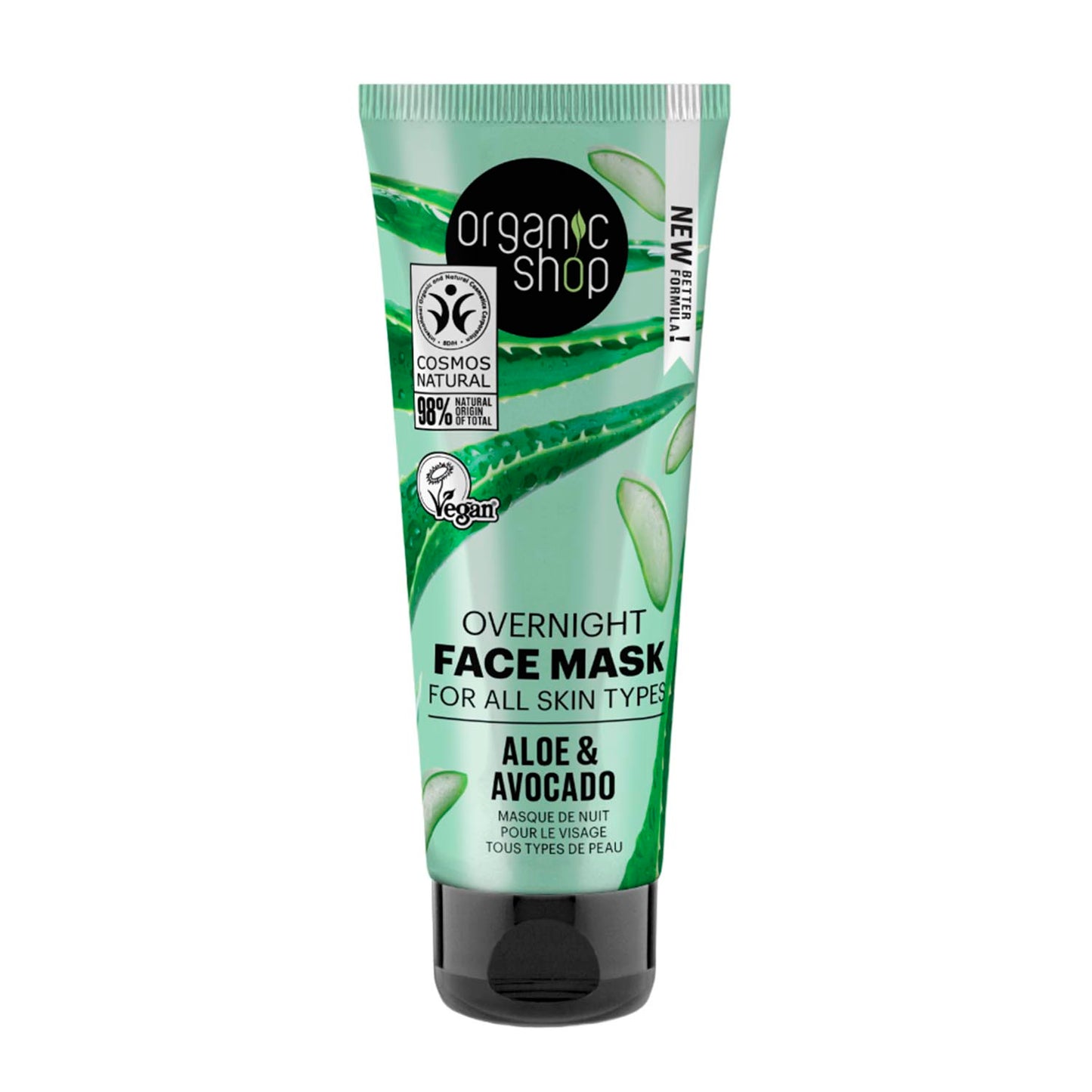 ORGANIC SHOP ALOE MASCARILLA FACIAL OVERNIGHT 75ML