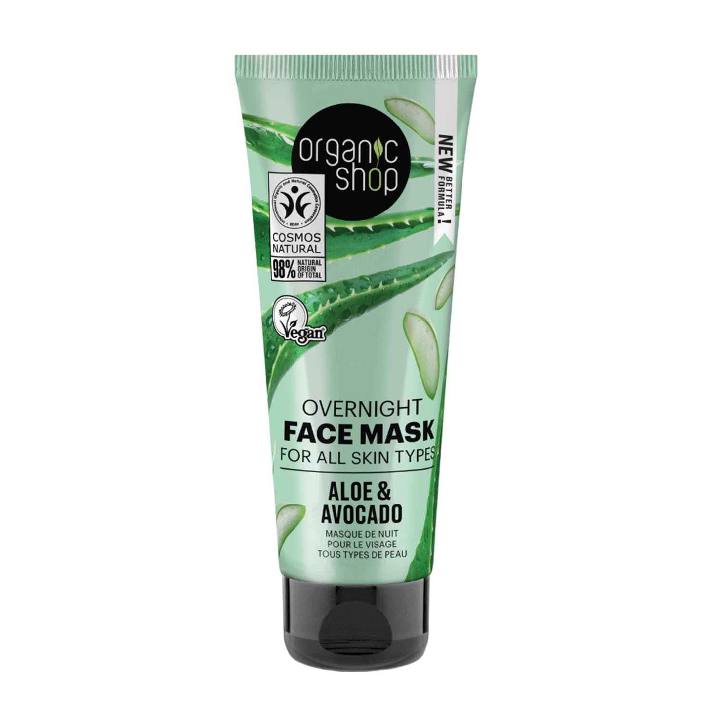 Organic Shop Aloe Mascára Facial Overnight 75Ml