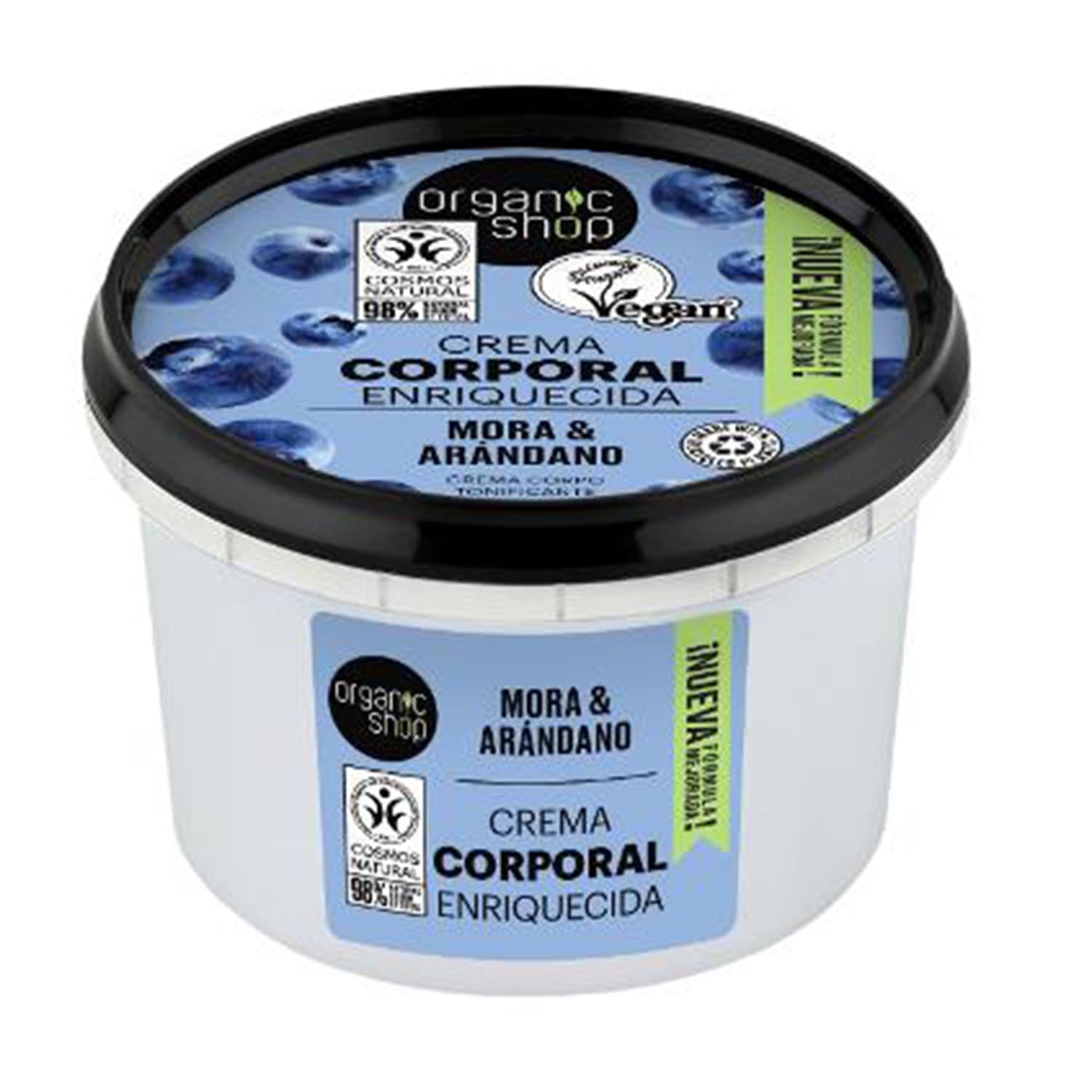Organic Shop Mora Crema Corporal Enriquecida 250Ml