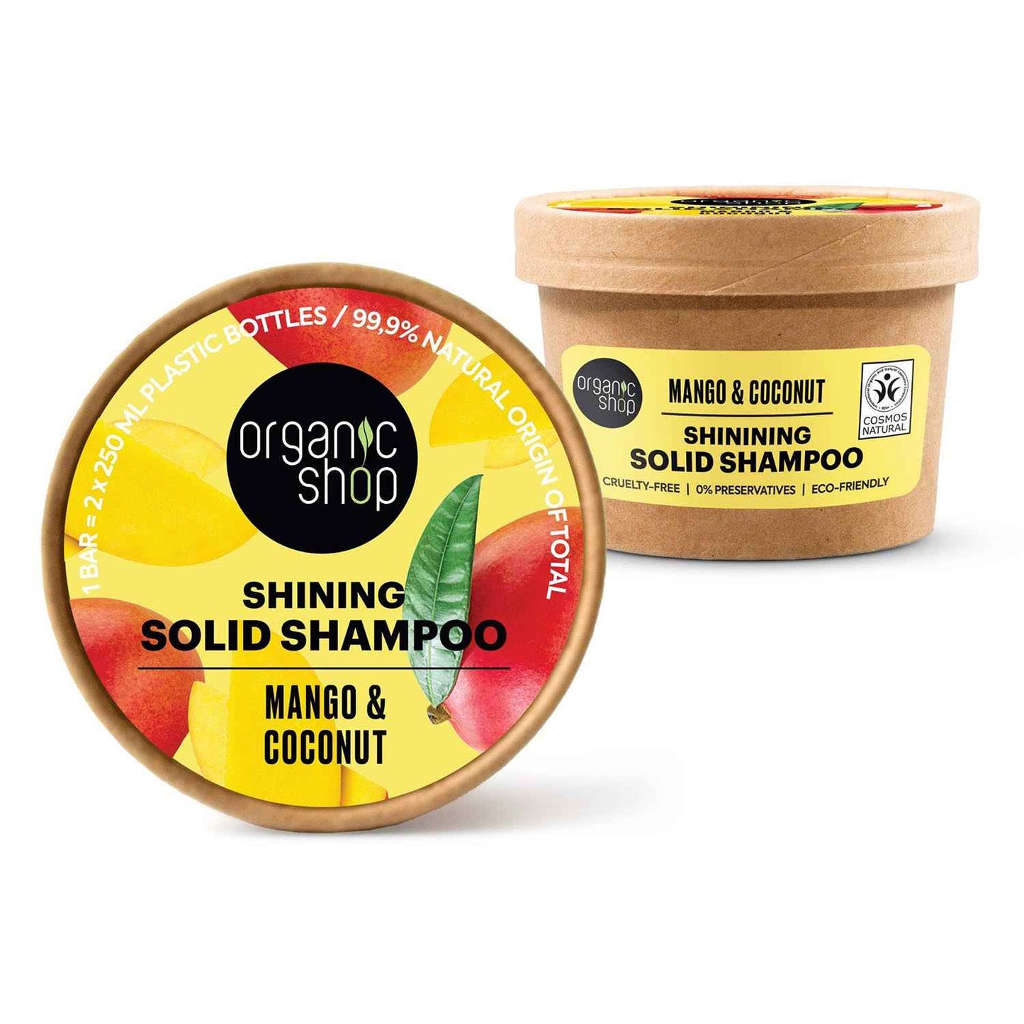 Organic Shop Mango Shampoo Solido Shining 60Gr