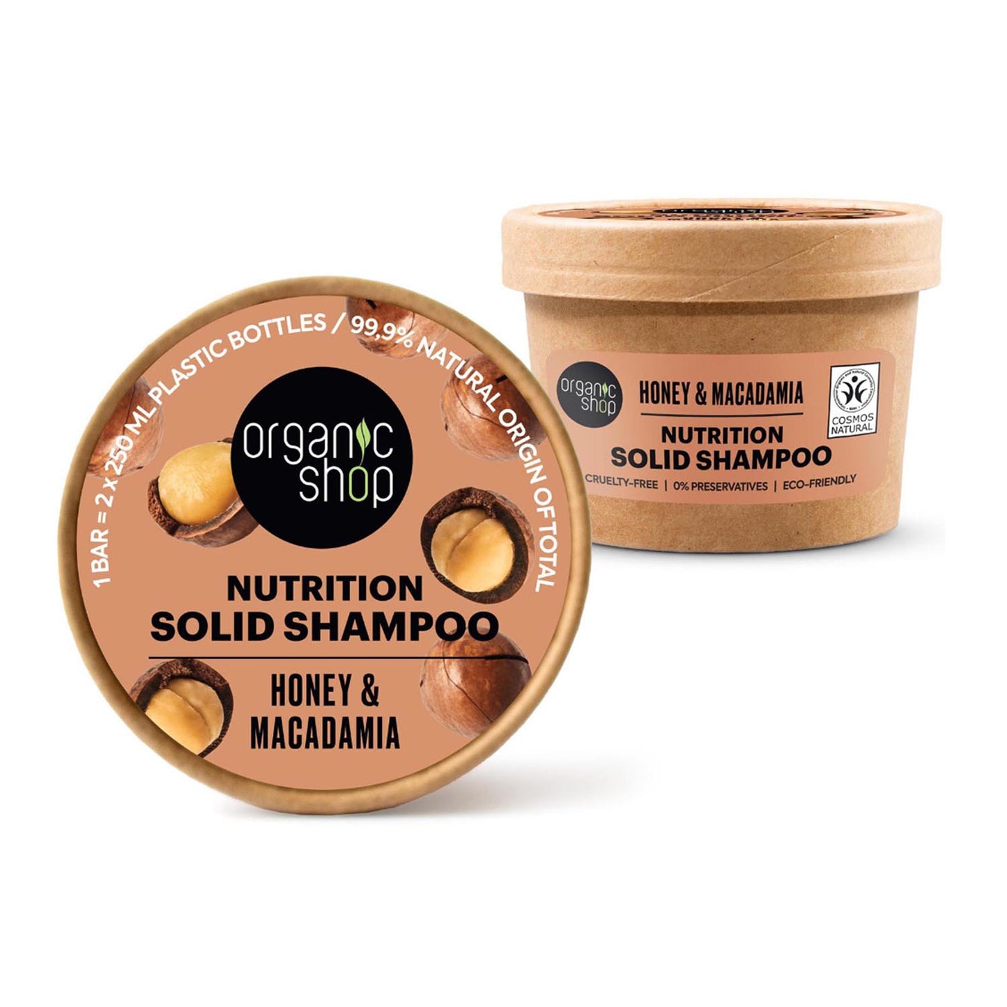 ORGANIC SHOP HONEY CHAMPU SOLIDO NUTRITION 60GR