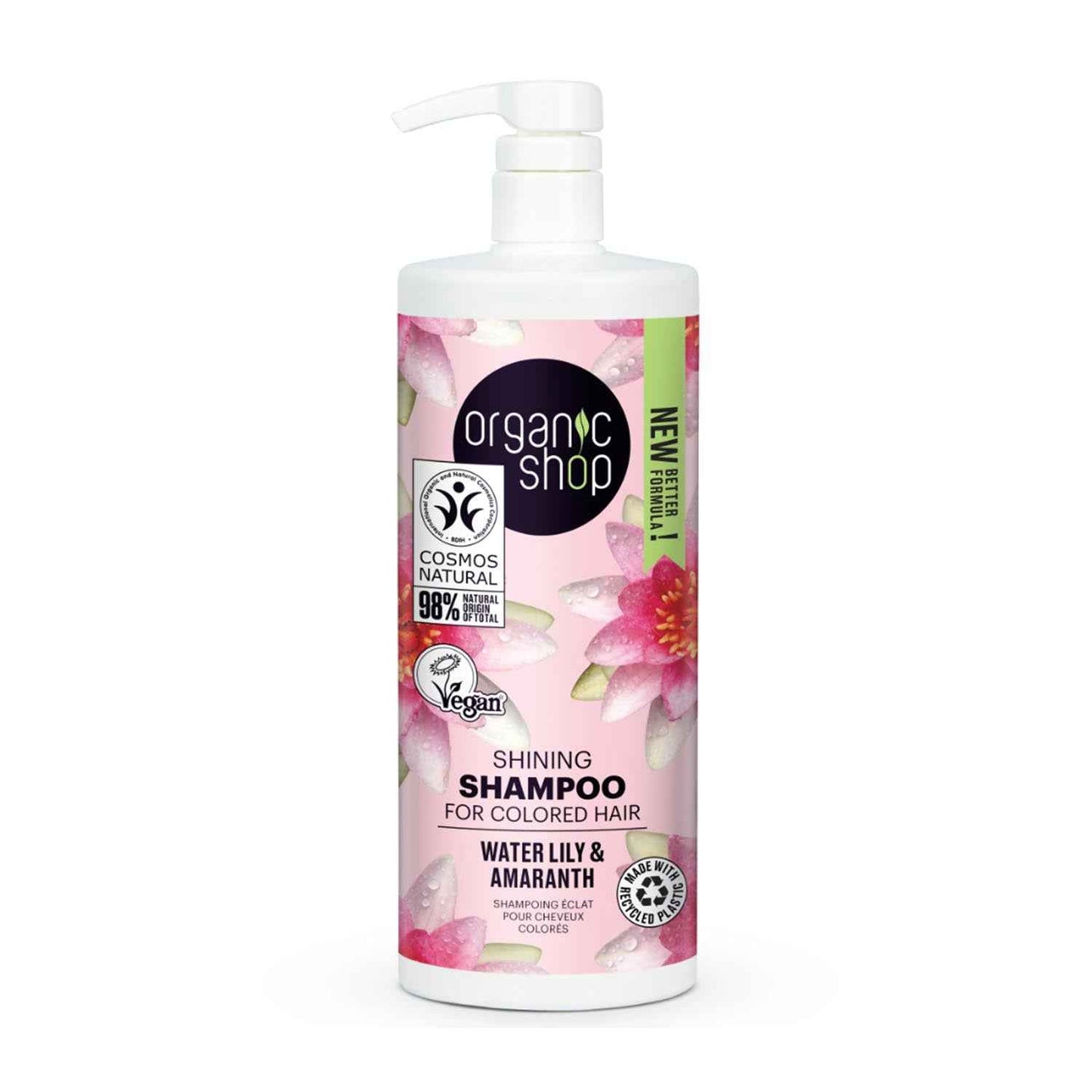 Organic Shop Water Lily Shampoo Cabelo Teñido 1000Ml
