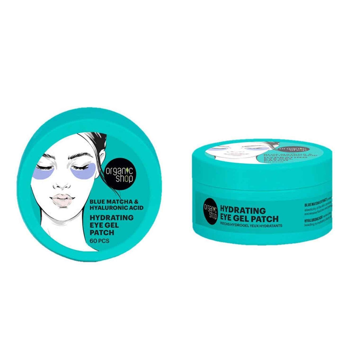 Organic Shop Blue Matcha Gel De Olhos Hydrating 60Un