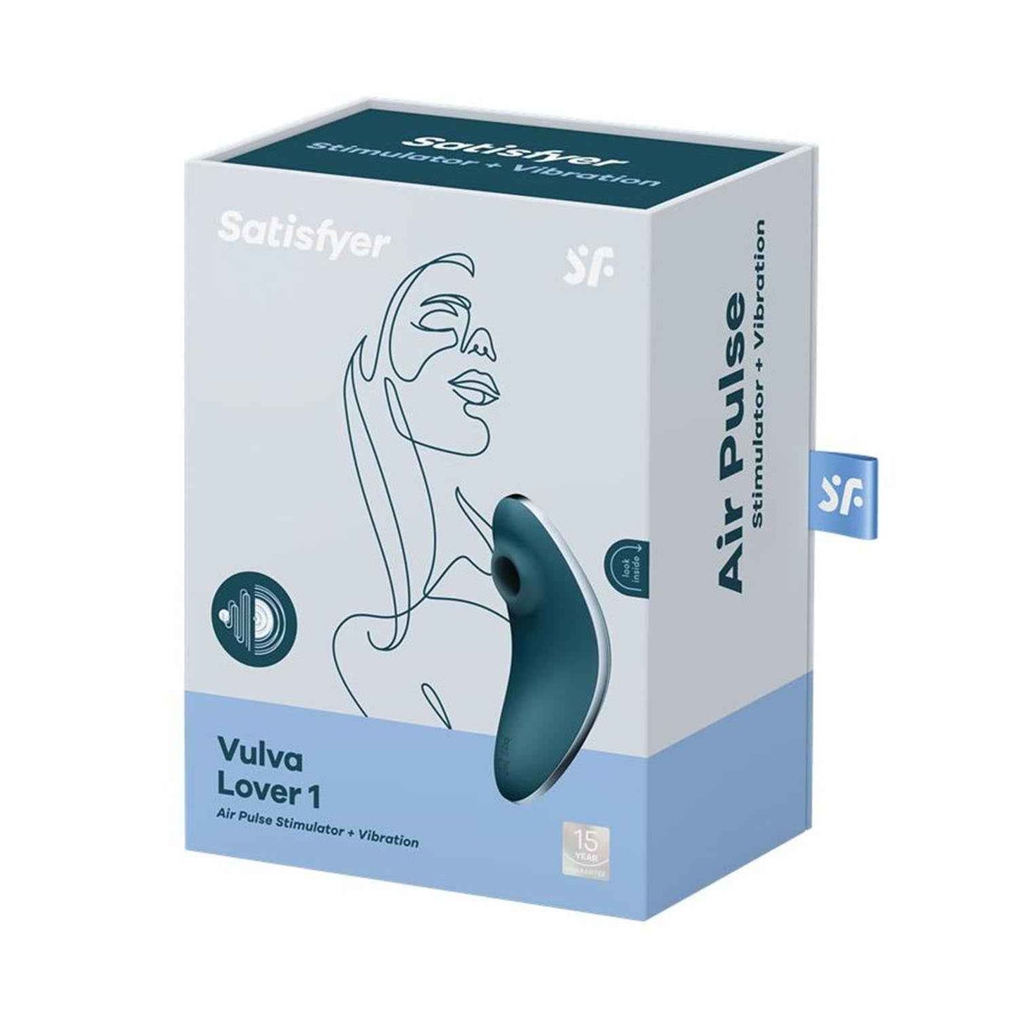 Satisfyer Vulva Lover 1 Vibrador Y Estimulador De Aire Azul 1Un
