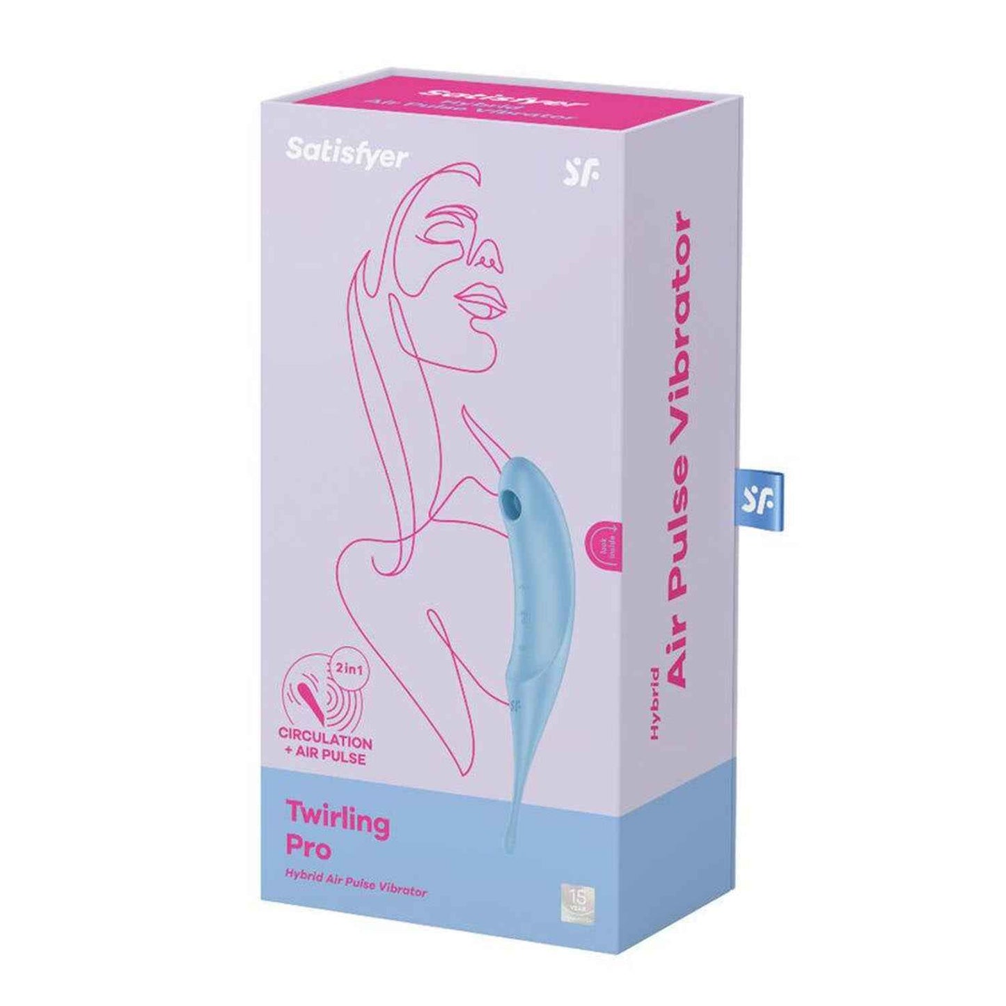Satisfyer Twirling Pro Vibrador Air Pulse Hybrid Azul 1Un