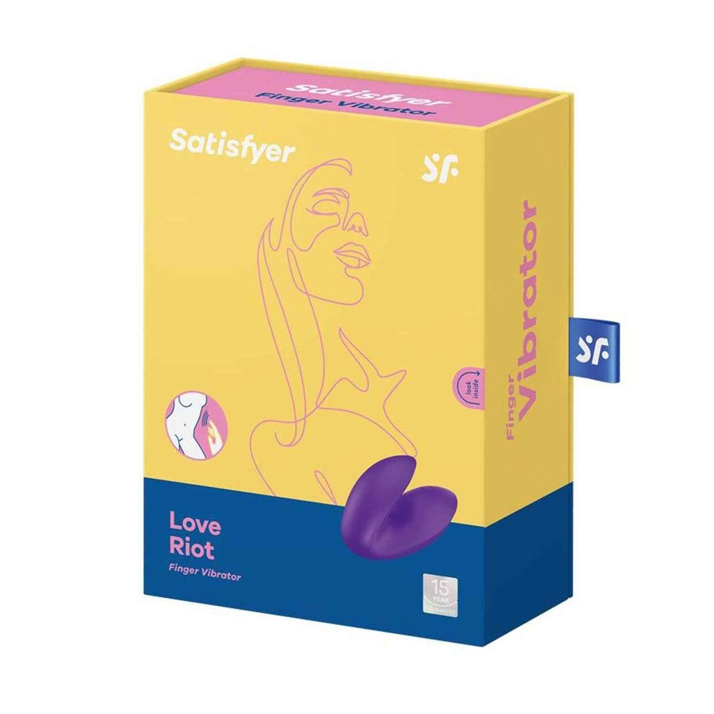 Satisfyer Love Riot Vibrador Dedo Purpura 1Un