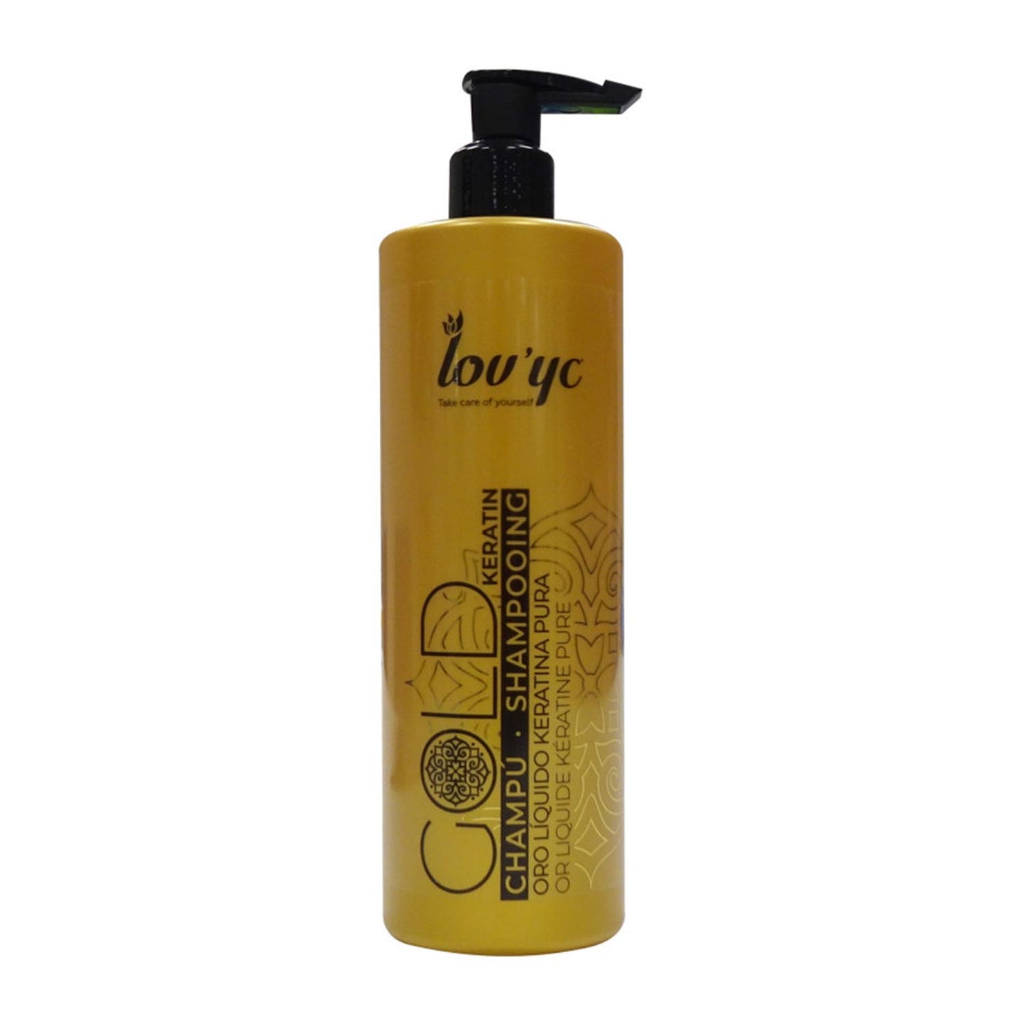 Lovyc Gold Keratin Shampoo Cabelo Seco 500Ml