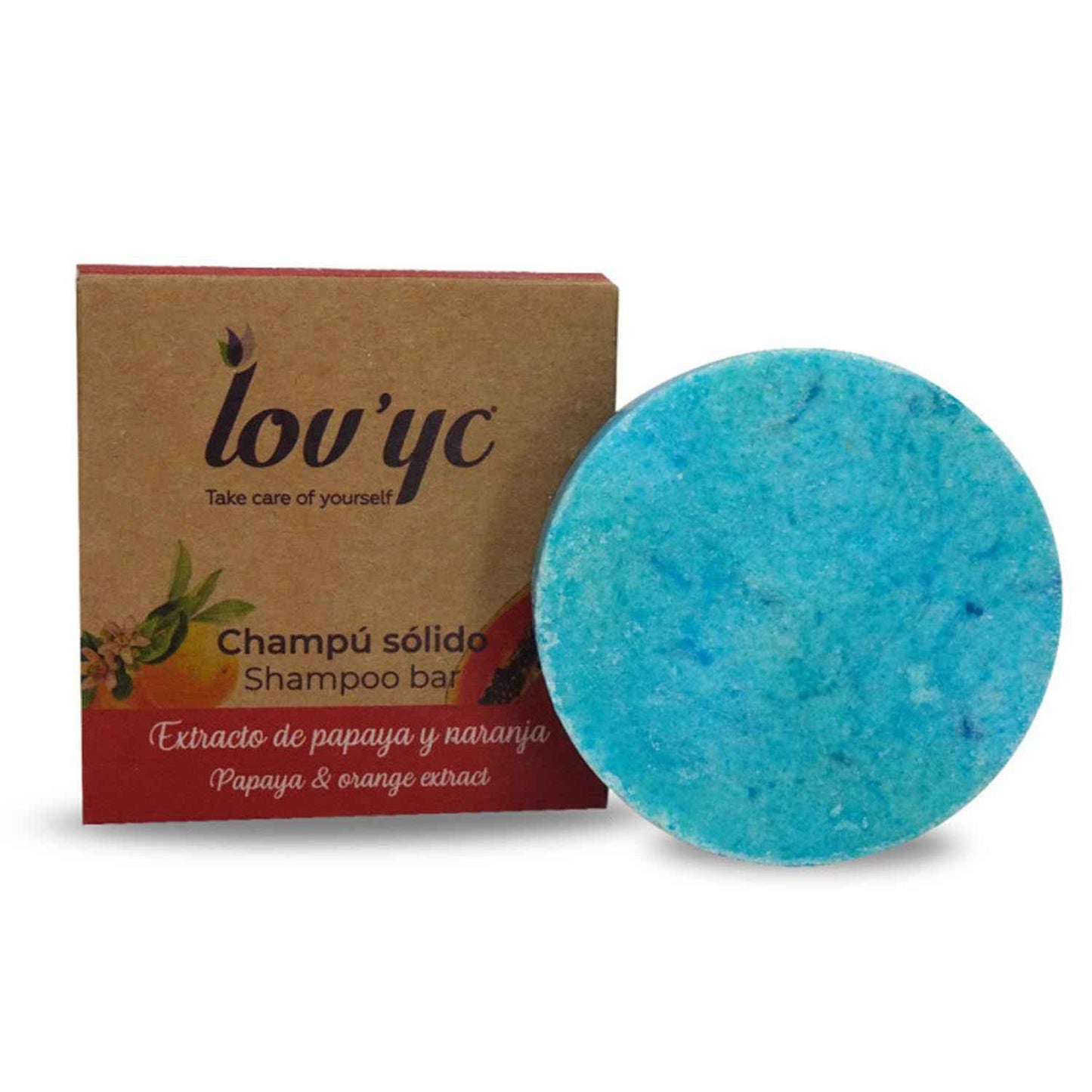 Lovyc Papaya Y Naranja Shampoo Solido 50Gr