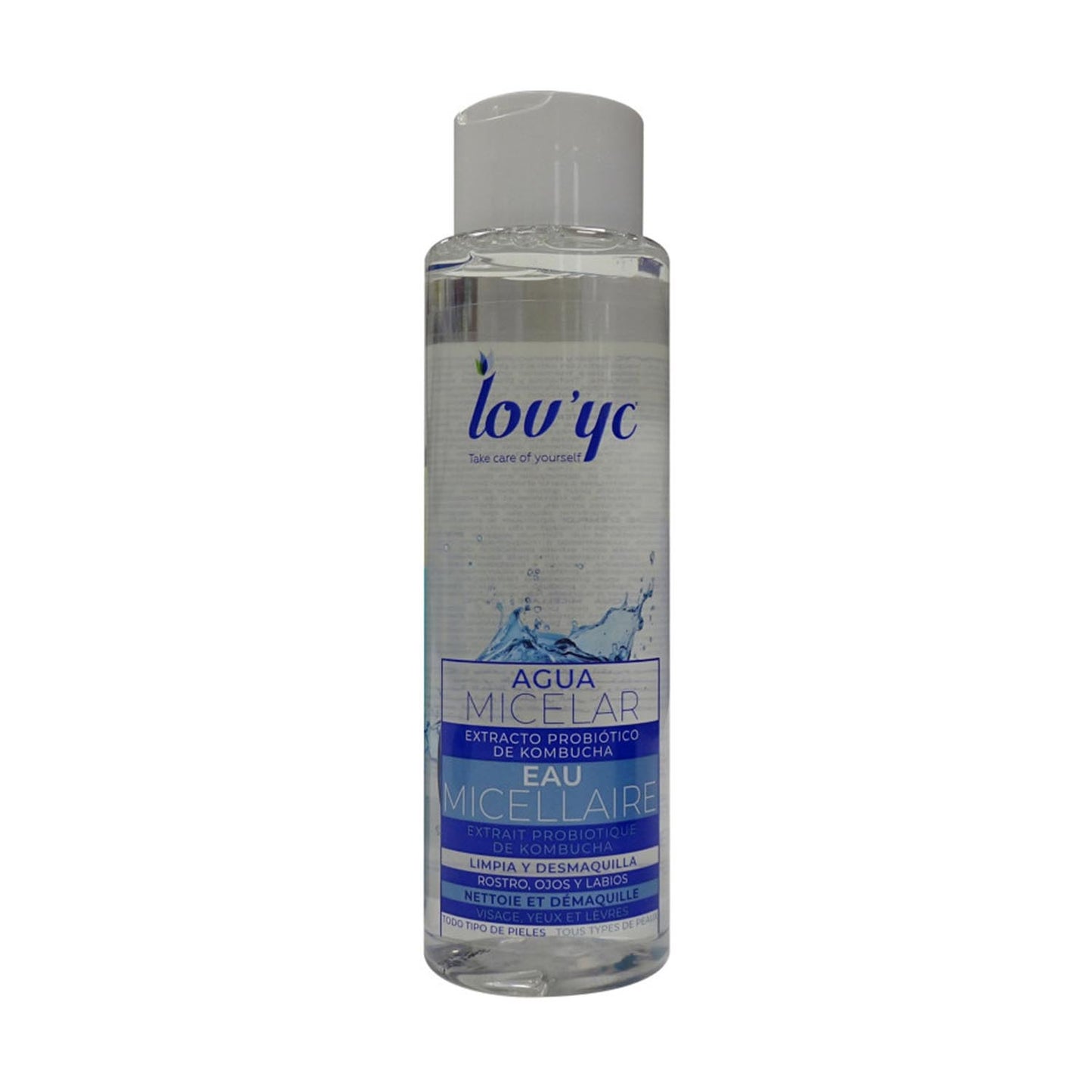 Lovyc Probiotico Kombucha Agua Micelar Rostro Olhos Y Labios 500Ml