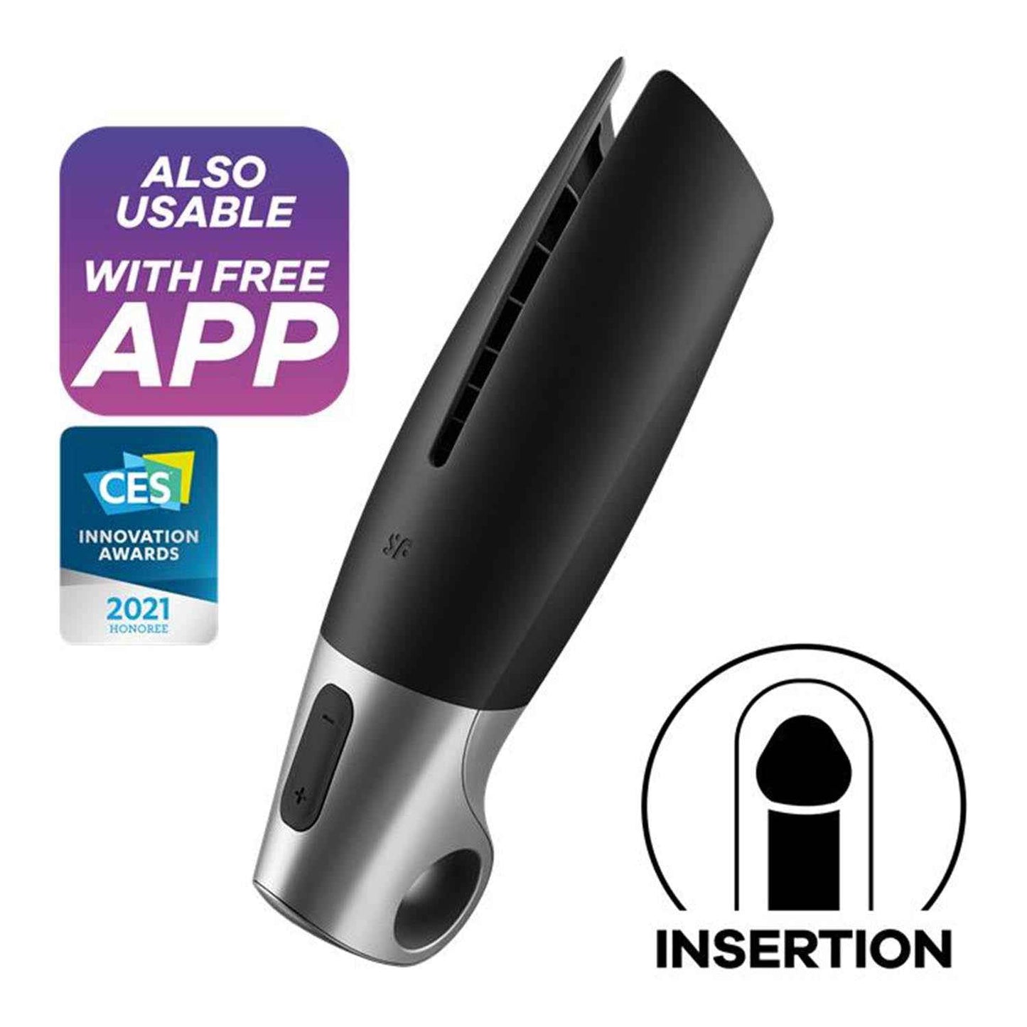 Satisfyer Power Masturbador Negro Negro 1Un