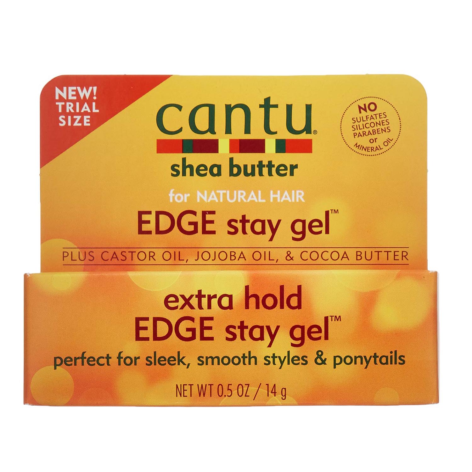 Cantu Shea Butter Edge Stay Gel Para Cabello Natural 14Gr