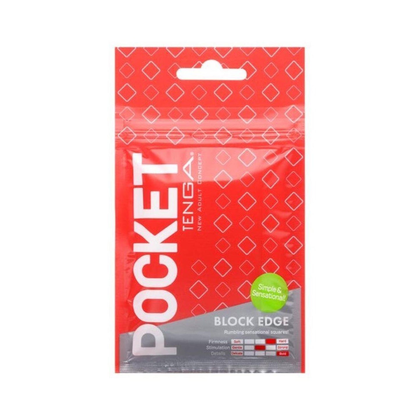 TENGA POCKET BLOCK EDGE MASTURBADOR BLOCK EDGE 1UN