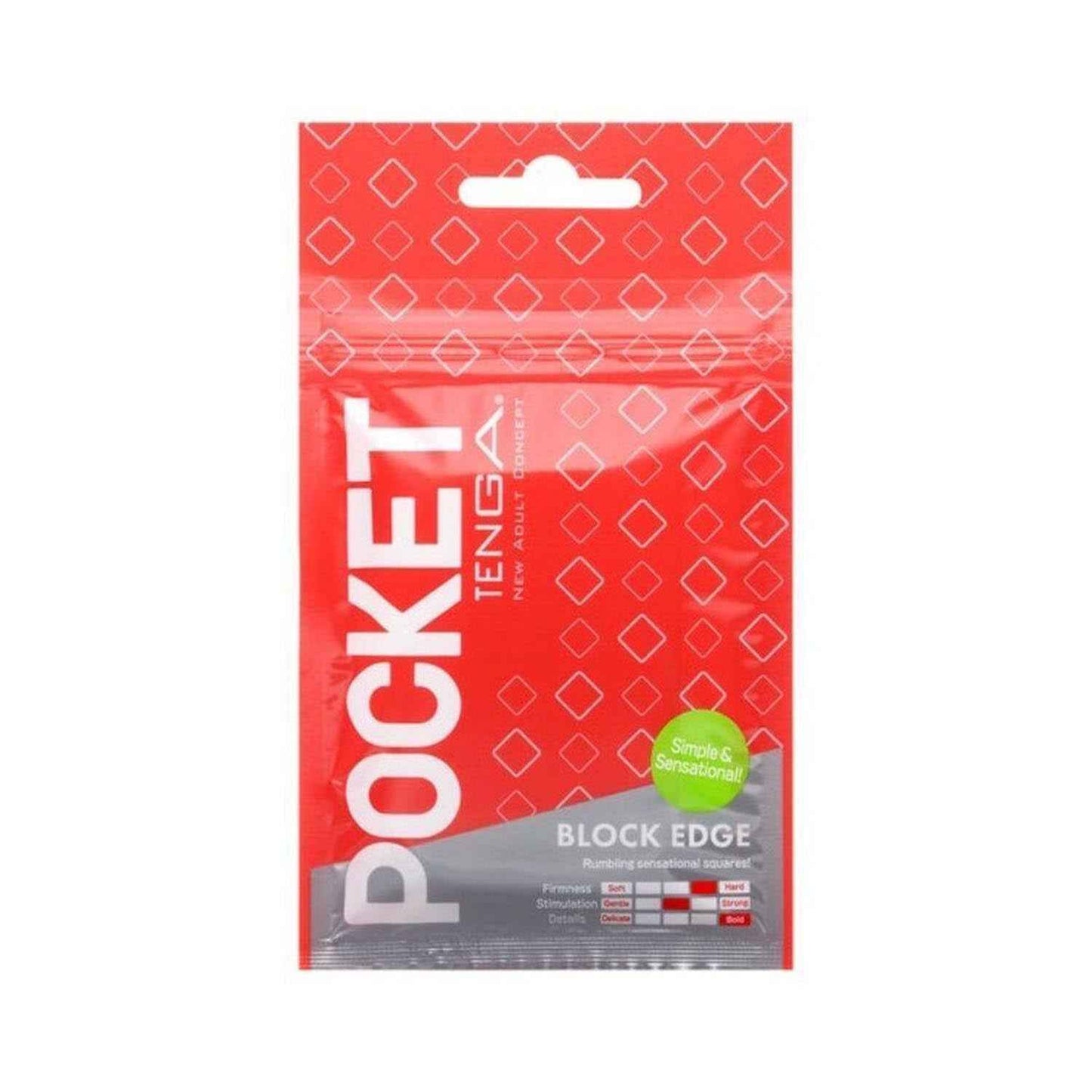 Tenga Pocket Block Edge Masturbador Block Edge 1Un