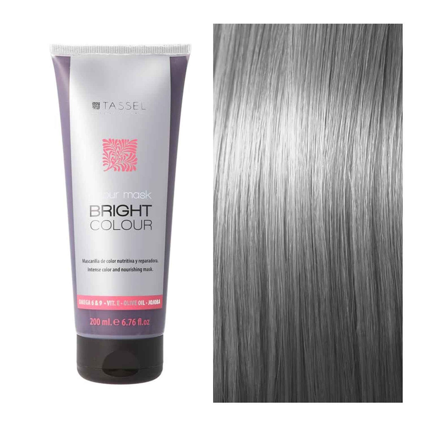 Eurostil Bright Colour Mascára Capilar Color Gris 1Un