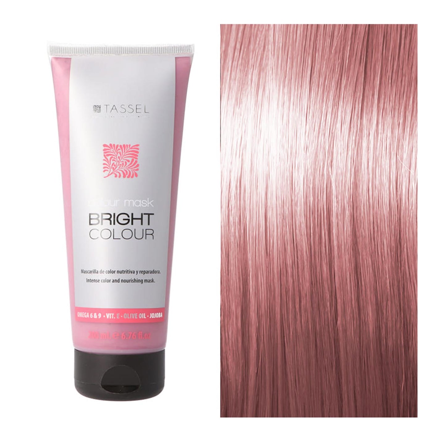 EUROSTIL BRIGHT COLOUR MASCARILLA CAPILAR COLOR ROSA 1UN