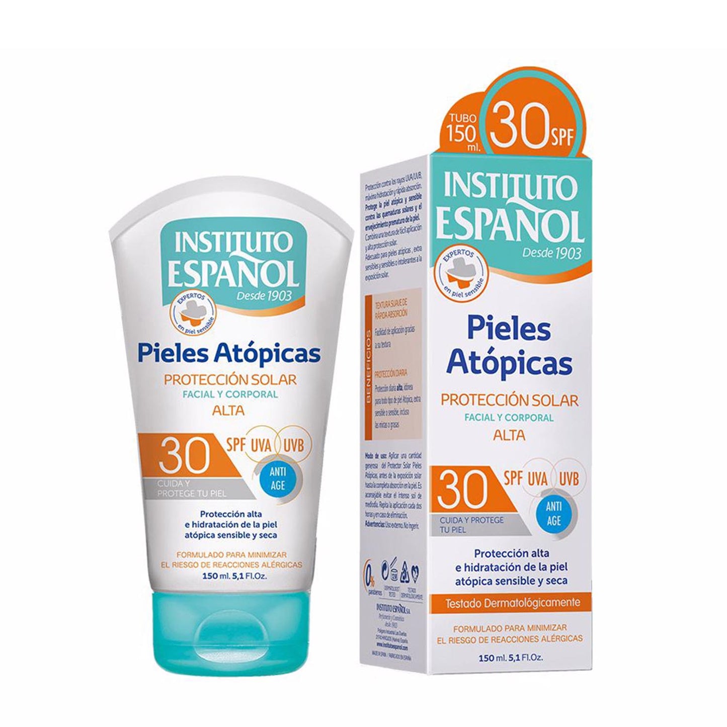 Instituto Español Péles Atopicas Creme Proteccion Solar Alta Spf30 150Ml