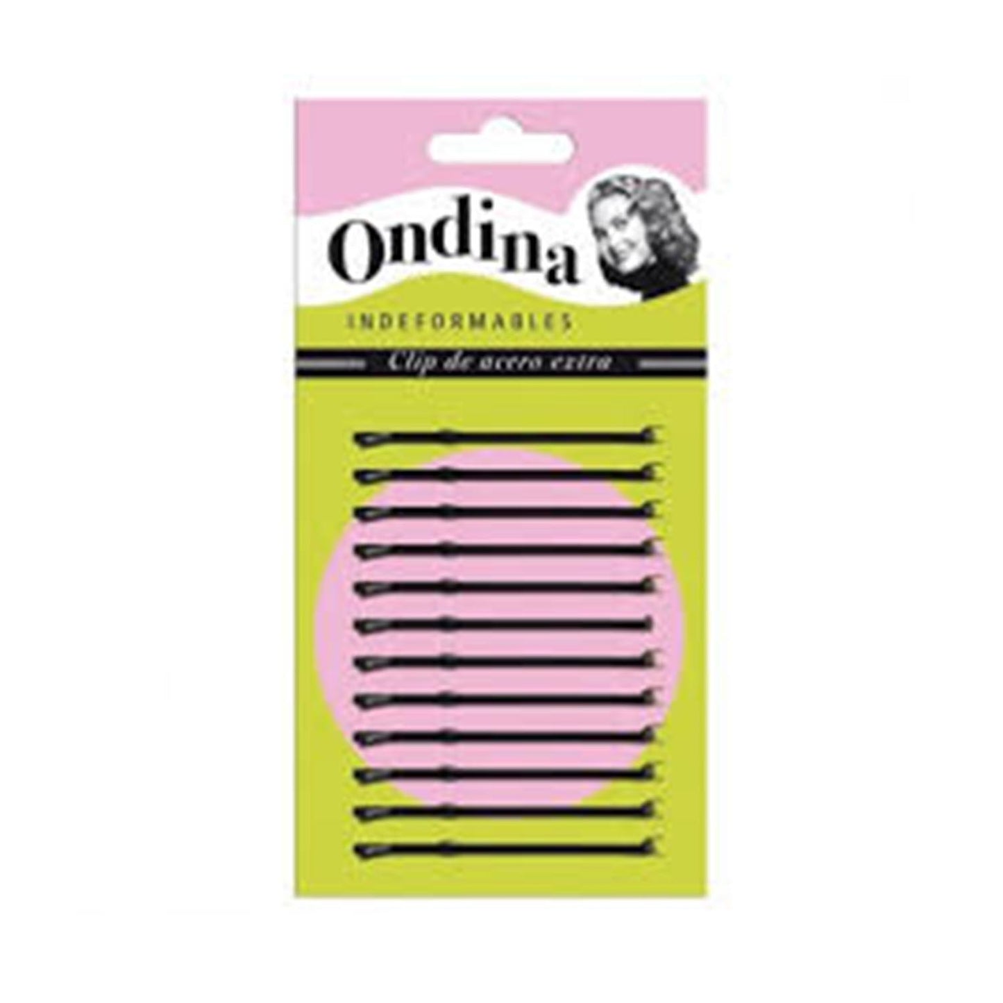 Eurostil Bola Negro Negro Clips Ondina 70Mm Carton 1Un