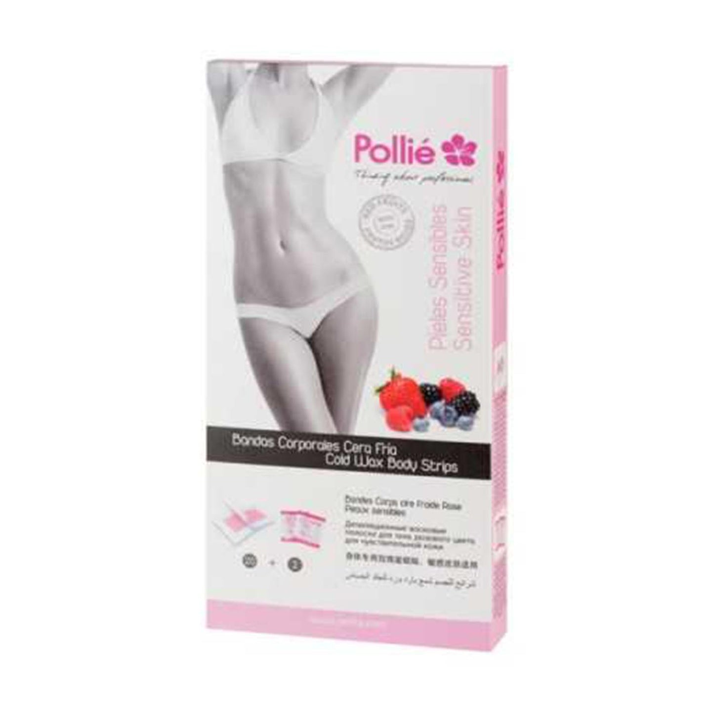 Eurostil Frutos ROlhos Bandas De Cera Fria Péles Sensibles Pack 20Un
