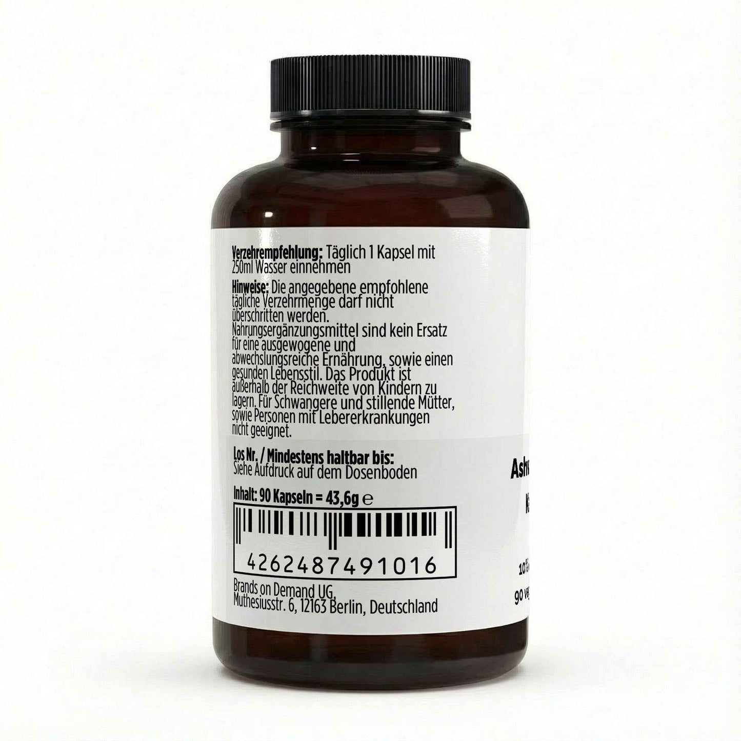 Ashwagandha (10% Withanólidos) - 90 cápsulas