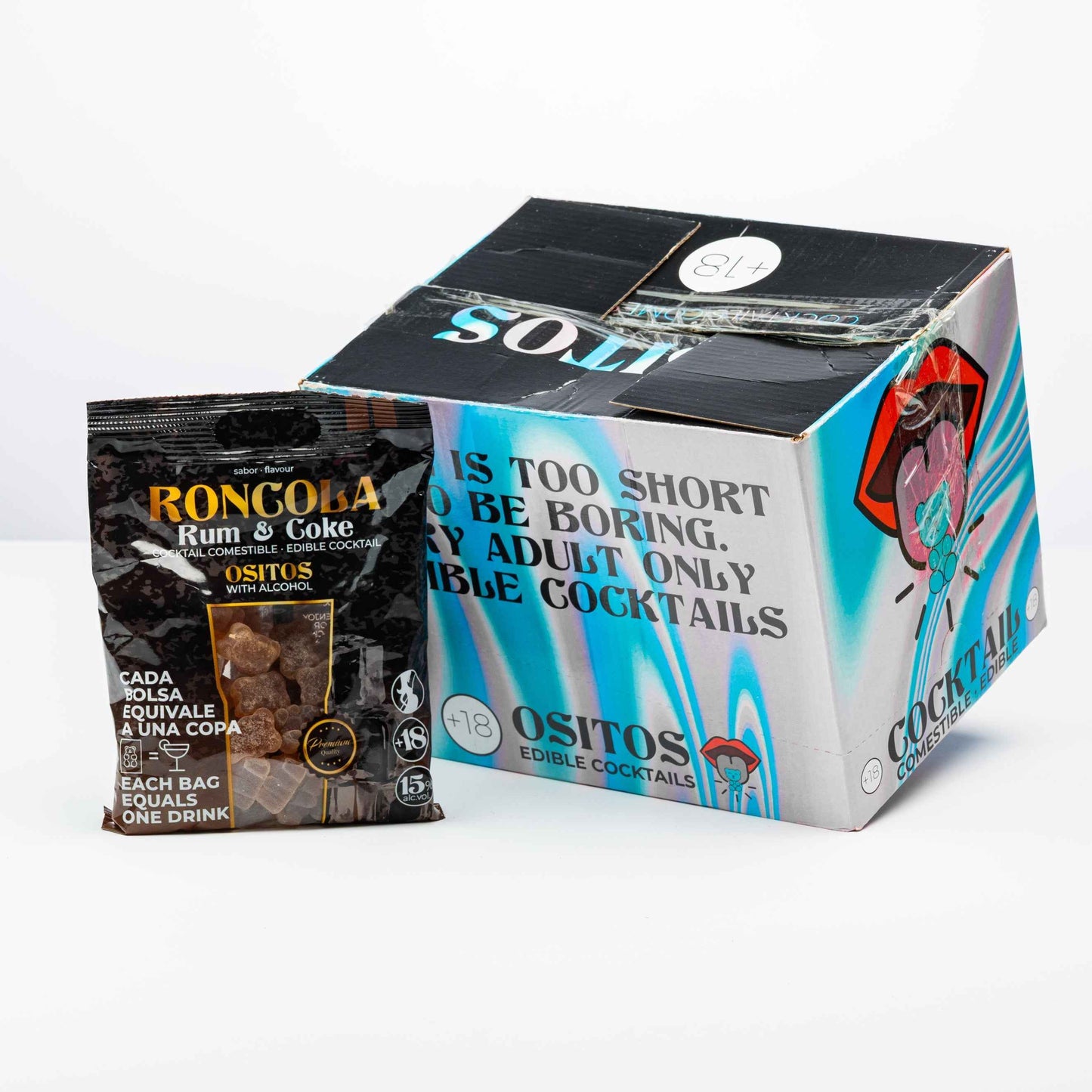 Gomas C/Álcool - Rum Cola 120g