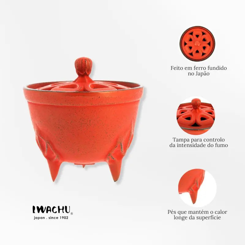 Incensário japonês em ferro fundido - Bowl