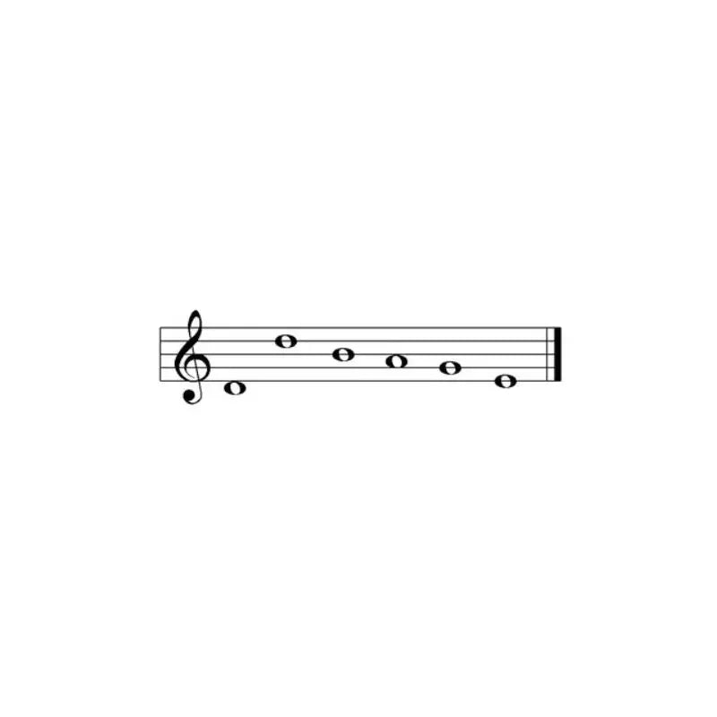 Sino dos ventos afinado com as notas de Cantando na chuva
