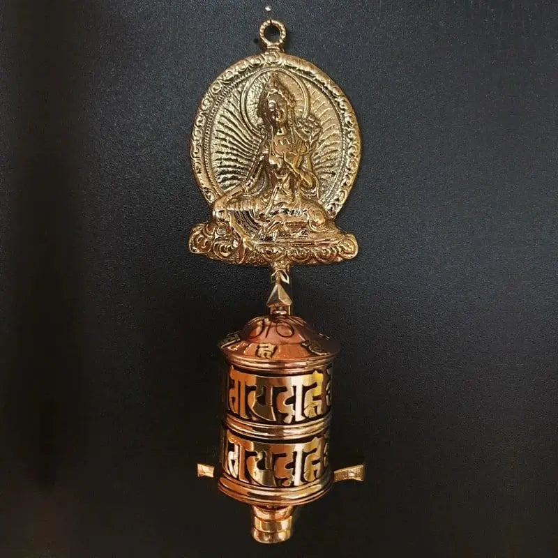 Roda de oração de mesa - Tara verde