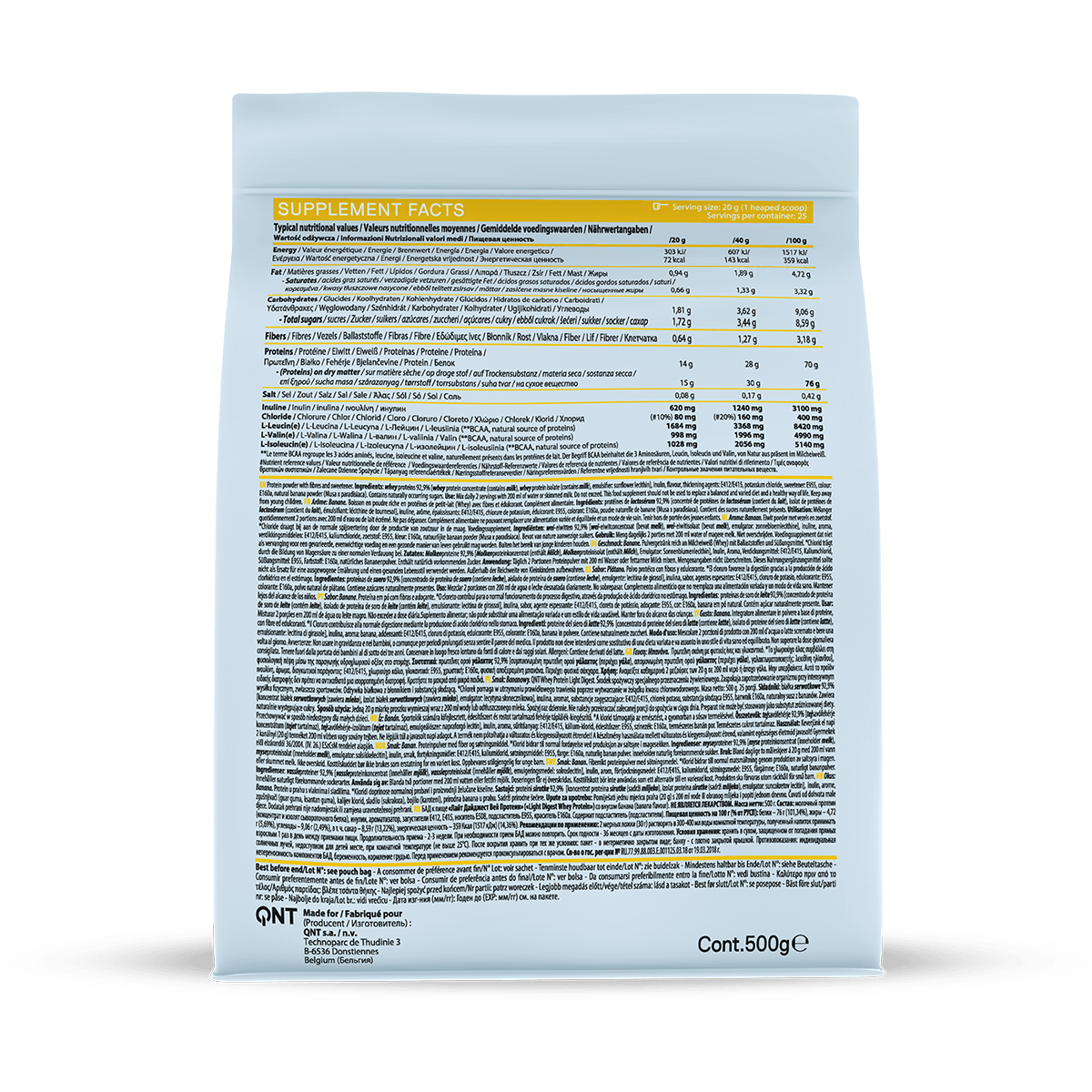 Whey Protein Light Digest - Banana 500g