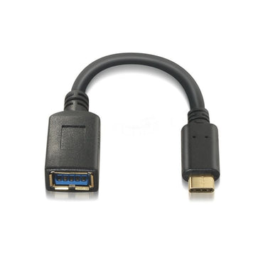 Cabo USB 3.1 Tipo C Aisens A107-0062 / USB Tipo C Macho - USB Fêmea / Até 27W / 625mbps / 15cm / Pr…
