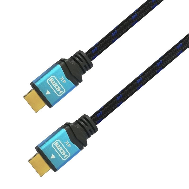 Cabo Aisens A120-0359 4K HDMI 2.0 / Macho HDMI - Macho HDMI / Até 10W / 2250mbps / 5m / Preto e Azul