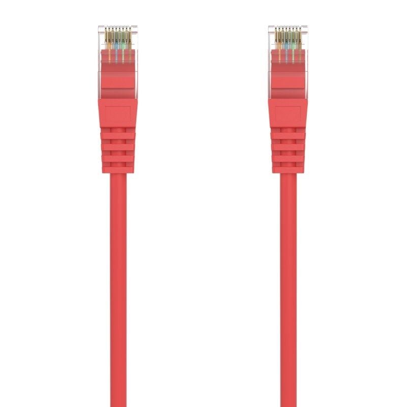 Cabo de Rede RJ45 AWG24 UTP Cabo de Rede Aisens A145-0557 Cat.6a / LSZH / 30cm / Vermelho