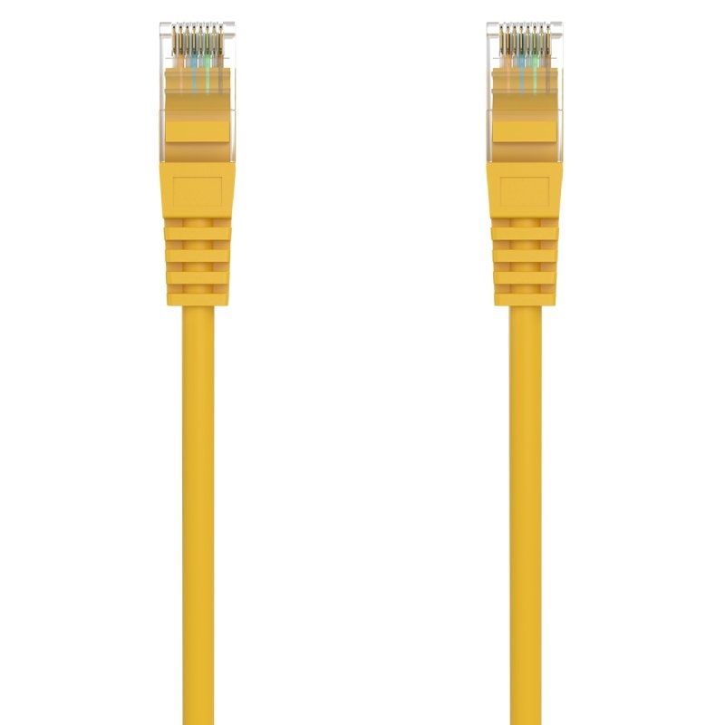 Cabo de Rede RJ45 AWG24 UTP Aisens A145-0565 Cat.6a / LSZH / 50cm / Amarelo