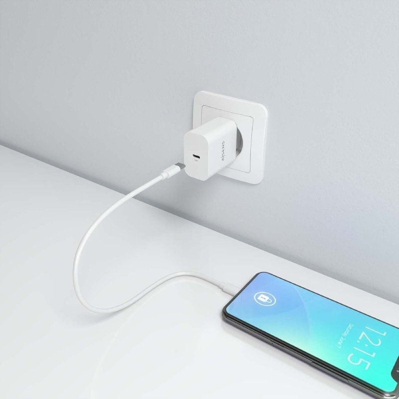 Carregador de Parede Aisens A110-0940 Gan / 1xusb Type-c / 30W / Branco