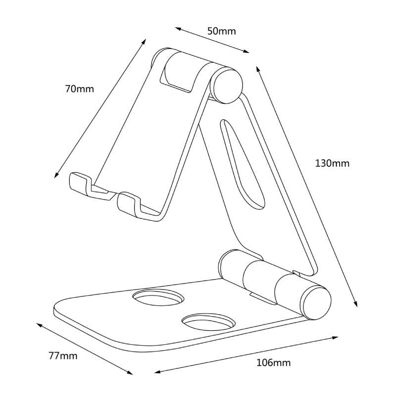 Suporte para Smartphone / Tablet Aisens Ms2pxl-094 / Cinzento
