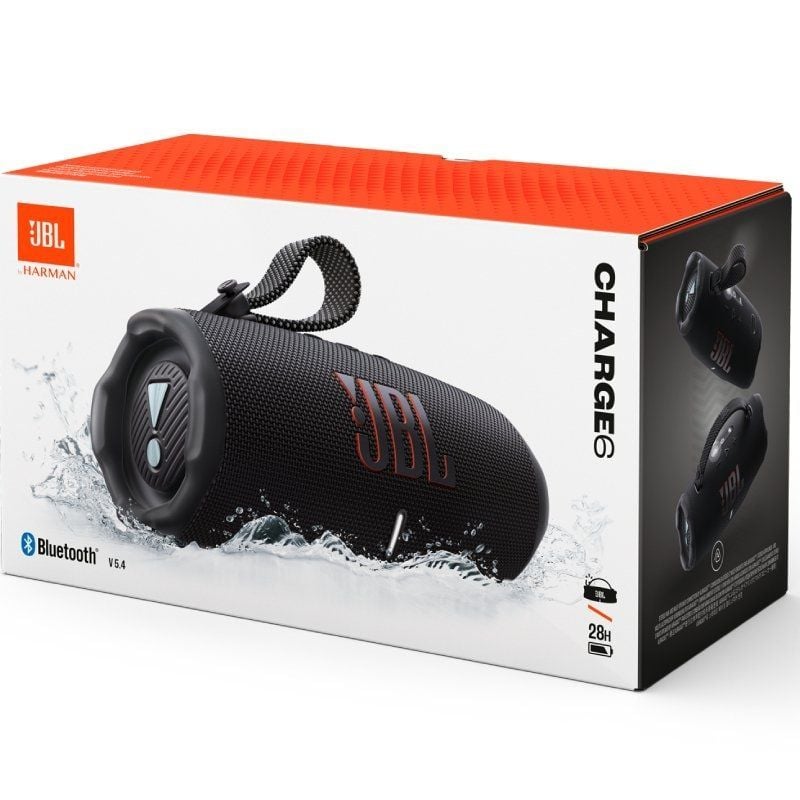 Altifalante Bluetooth JBL Charge 6 / 45W / 1.0 / Preto