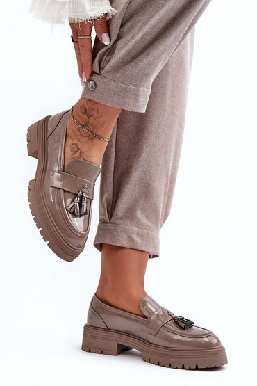 Heeled low shoes model 188519