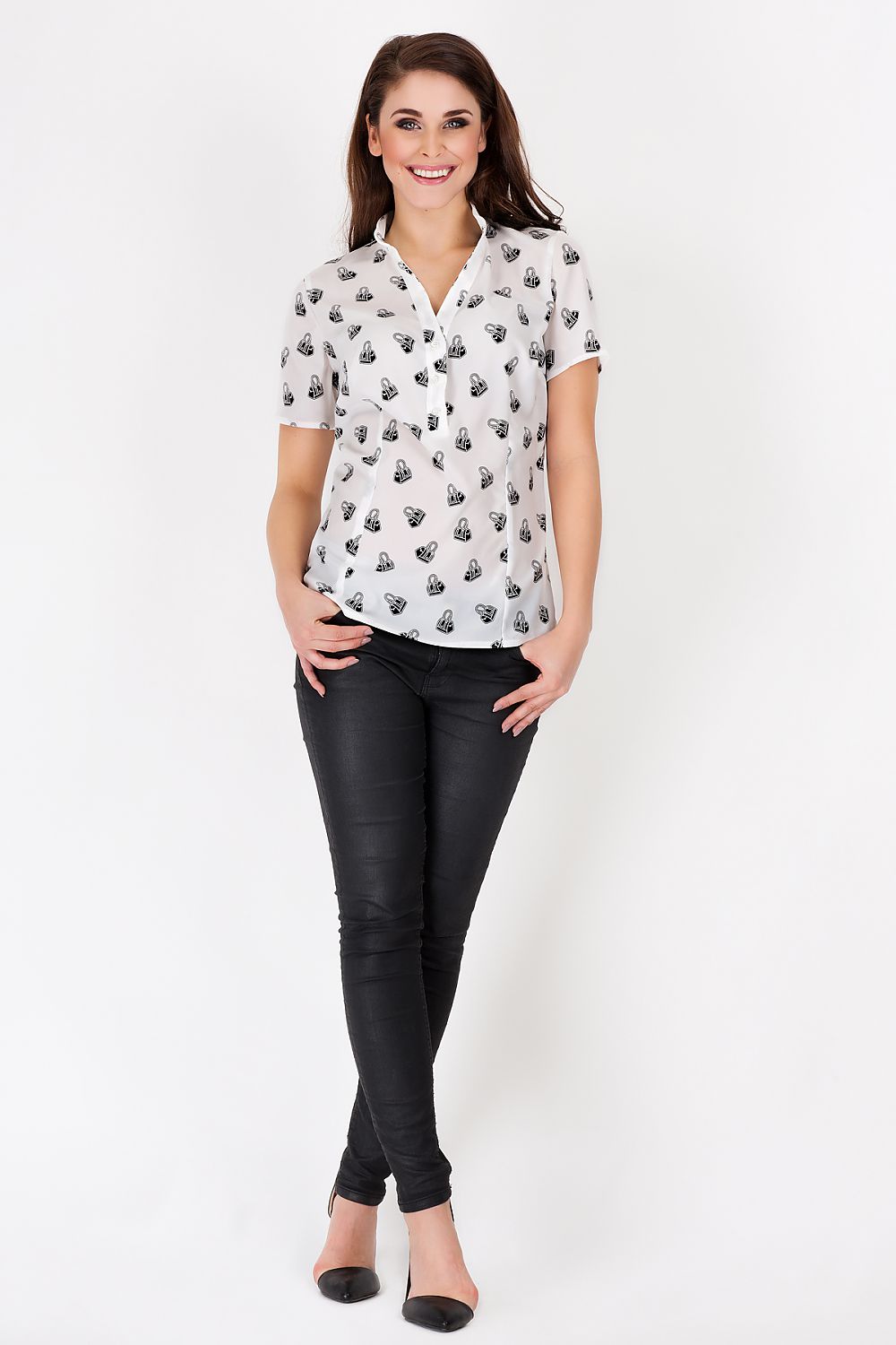 Blouse model 44814 awama