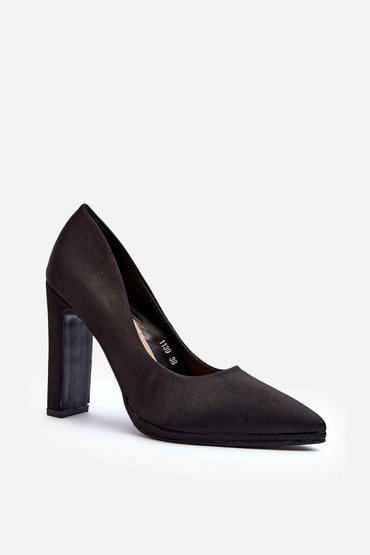 Block heel pumps model 191027