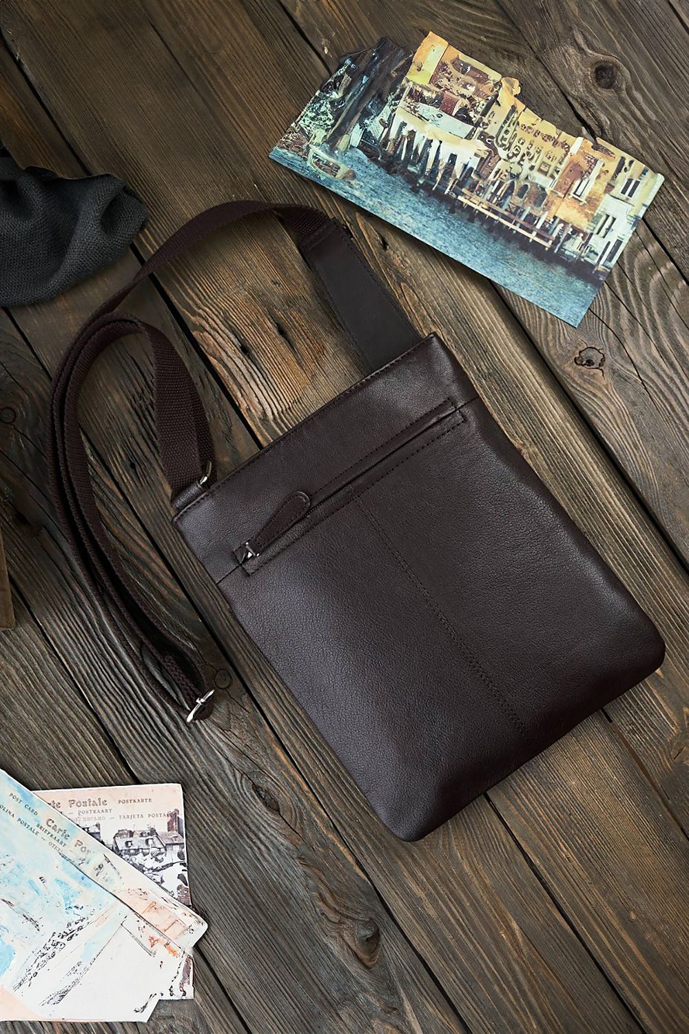 Natural leather bag model 191539