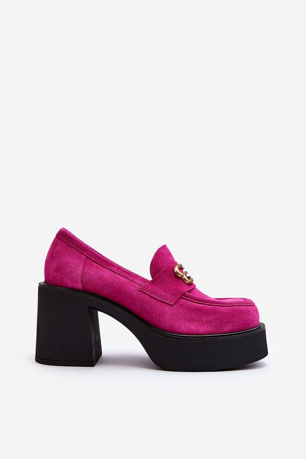 Heeled low shoes model 192917