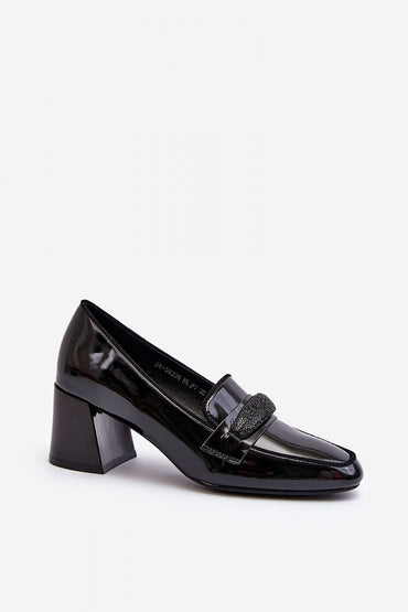 Block heel pumps model 193918