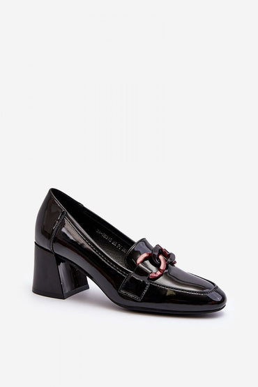Block heel pumps model 193920