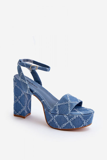 Heel sandals model 194141