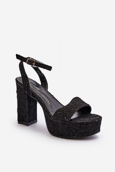 Heel sandals model 194142