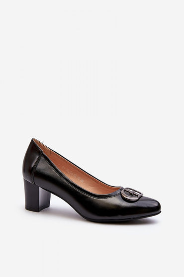 Block heel pumps model 194366