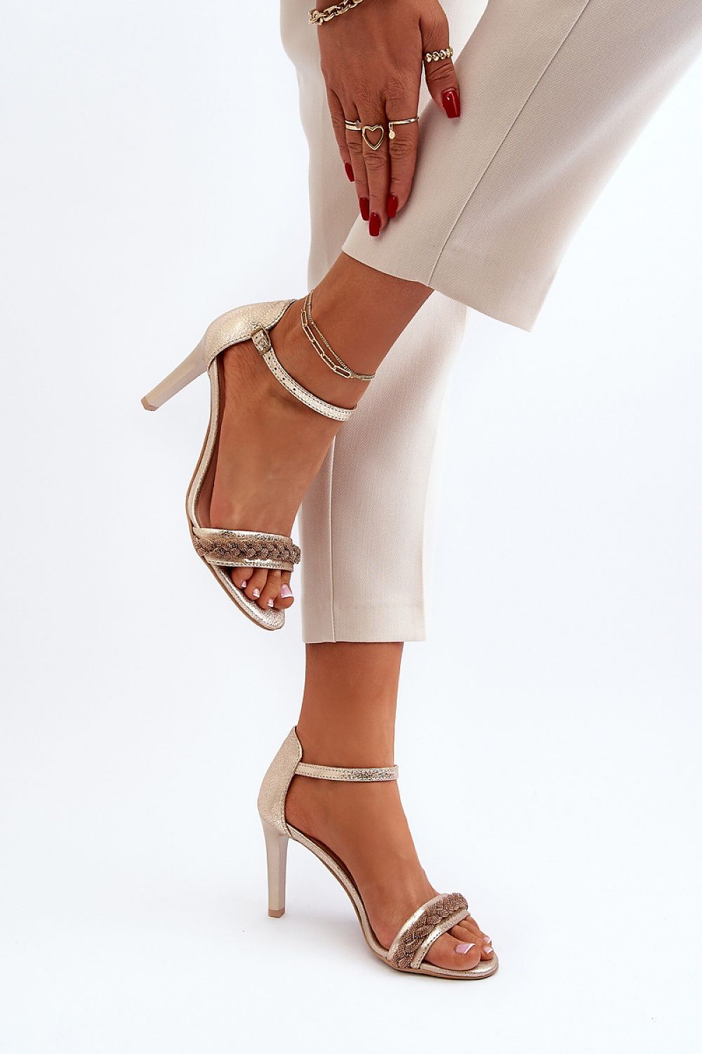 Heel sandals model 194688