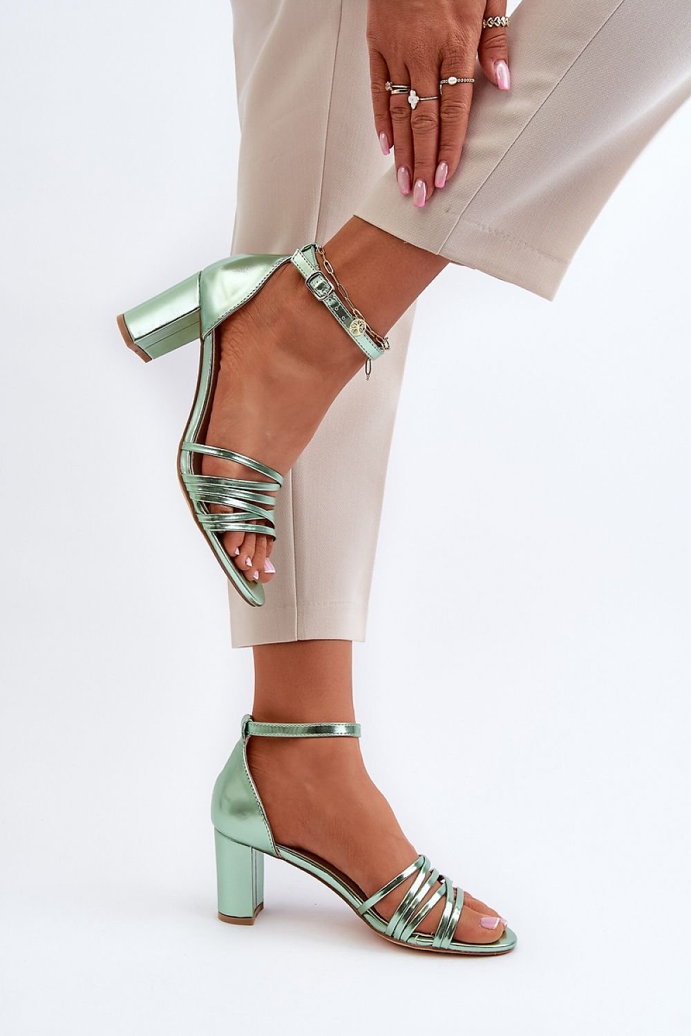 Heel sandals model 194991