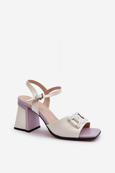 Heel sandals model 195418