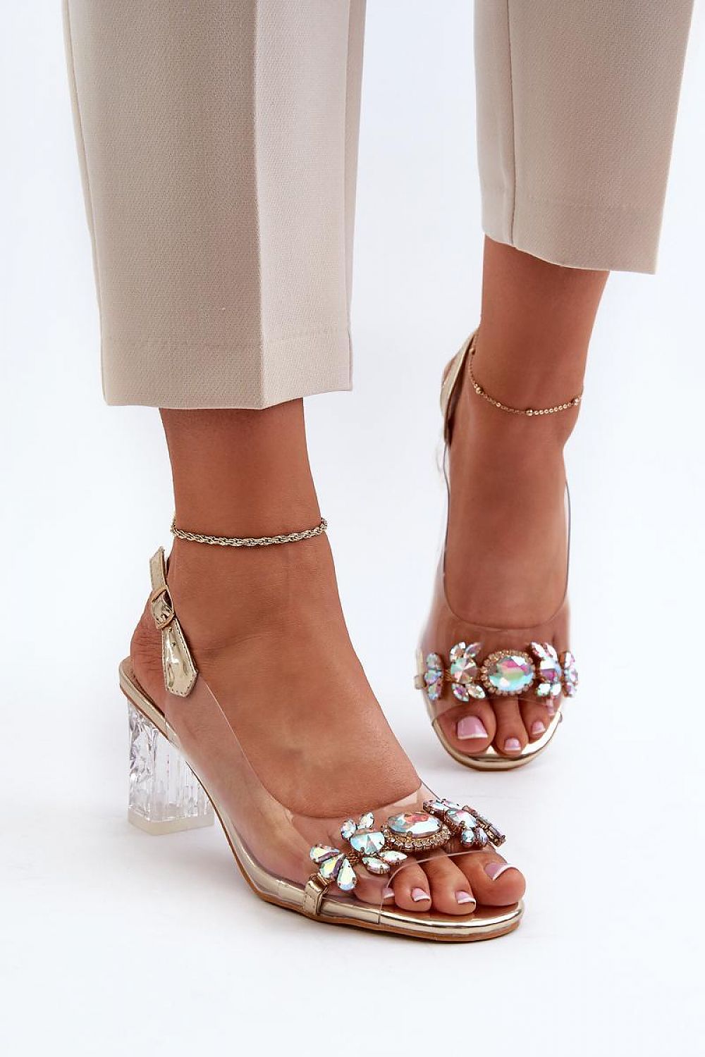 Heel sandals model 195563