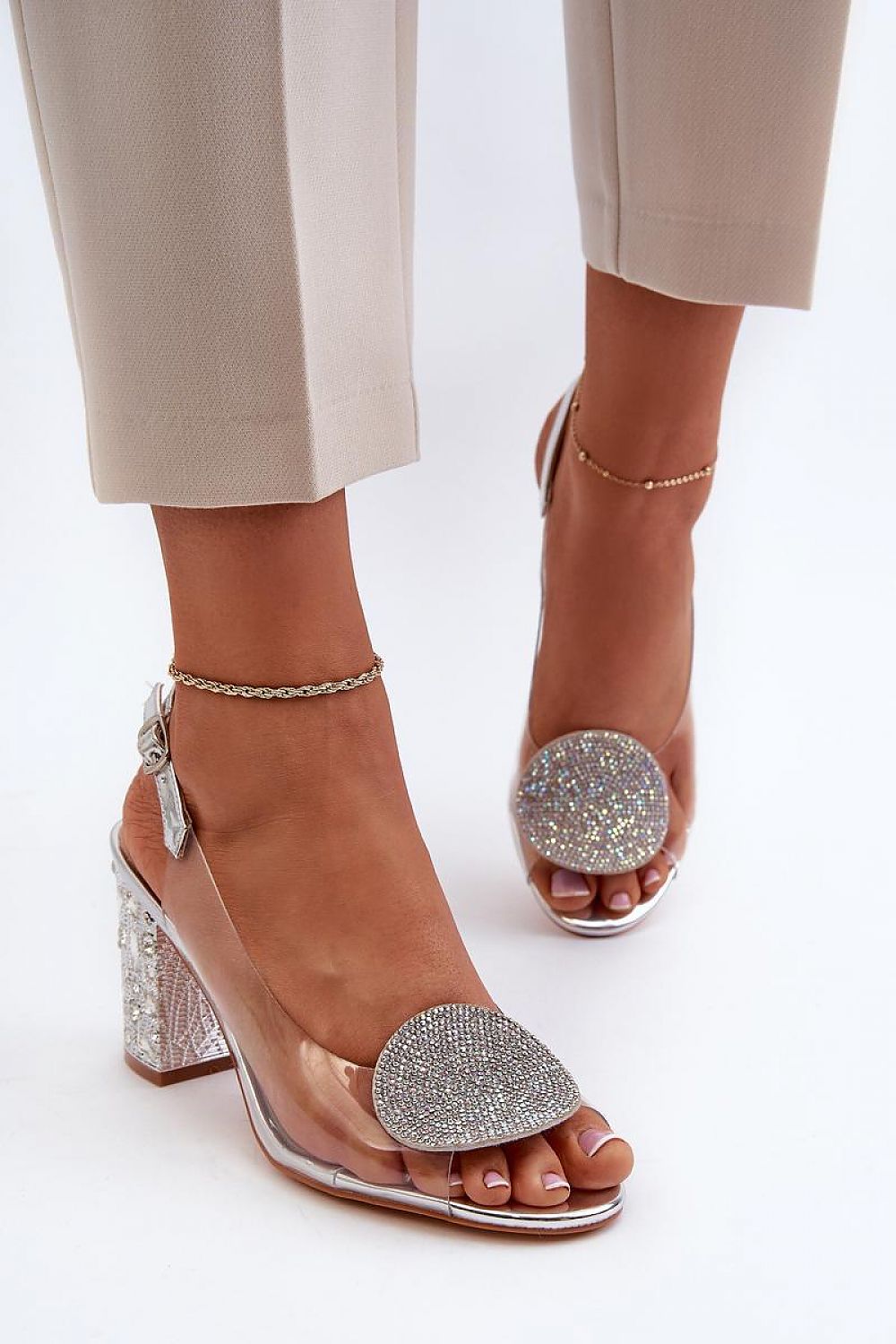 Heel sandals model 195580